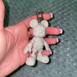 BaubleBar White Pearl Key Holder mickey mouse